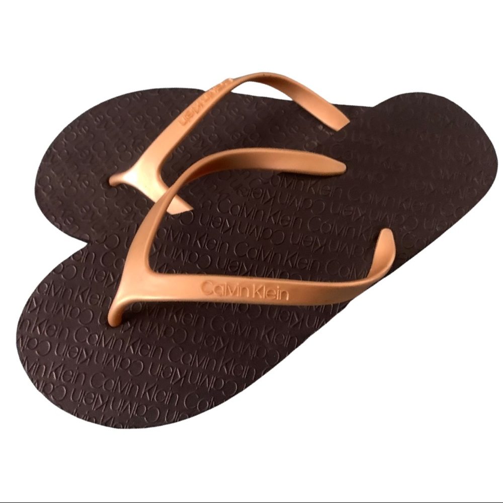 Calvin Klein flip-flops